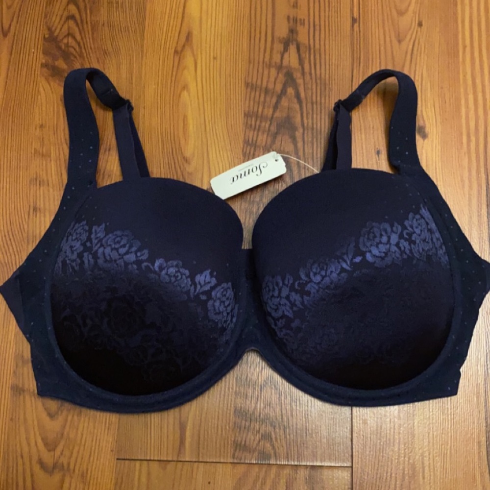 NWT 38G Navy Soma Full Coverage Bra